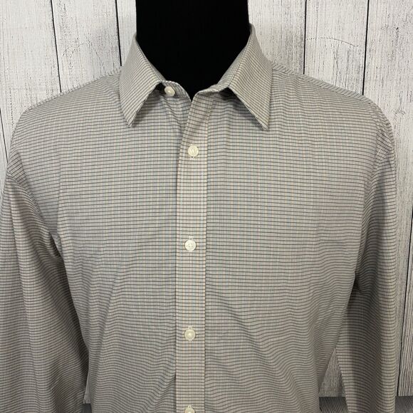 UNTUCKit Men's XXL Multicolor Wrinkle Free Cotton Long Sleeve Button-Front Shirt - Picture 1 of 6